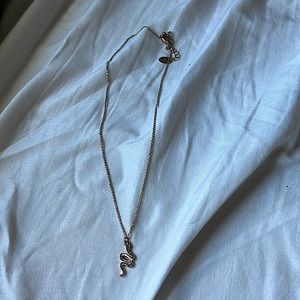 Gold snake necklace
